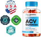 BioZenetics Gominolas de Vinagre de Manzana (ACV) 1050mg, Complemento Alimenticio Natural, 60 Gominolas para 1 Mes