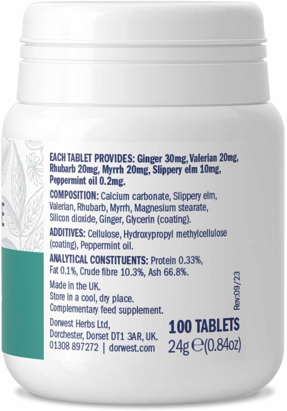 Digestive Aid Tablets for Dogs & Cats by Dorwest