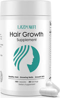 Lazpowfi Complemento para el Crecimiento del Cabello con Biotina 10000mcg, 30-en-1