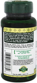 Nature's Bounty D3-10,000 IU Softgels, 72 unidades (Paquete de 2)