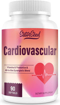 Suplemento Cardiovascular 3000mg – Vitaminas, Probióticos, Omega-3 y CoQ10 – Mezcla Sinérgica para Adultos – 90 Cápsulas Blandas