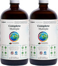 LIQUIDHEALTH Complete Multiple Multivitamínico Líquido para Adultos - 200+ Nutrientes, Apoyo Inmunológico, Energía y Salud Digestiva - Vegano, Sin Gluten - Pack de 2
