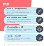 MethylPro L-Metilfolato 15 mg - 90 Cápsulas - Metilfolato Activo 5-MTHF