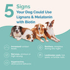 PranaPets Lignans & Melatonin con Biotina para Perros hasta 11 kg