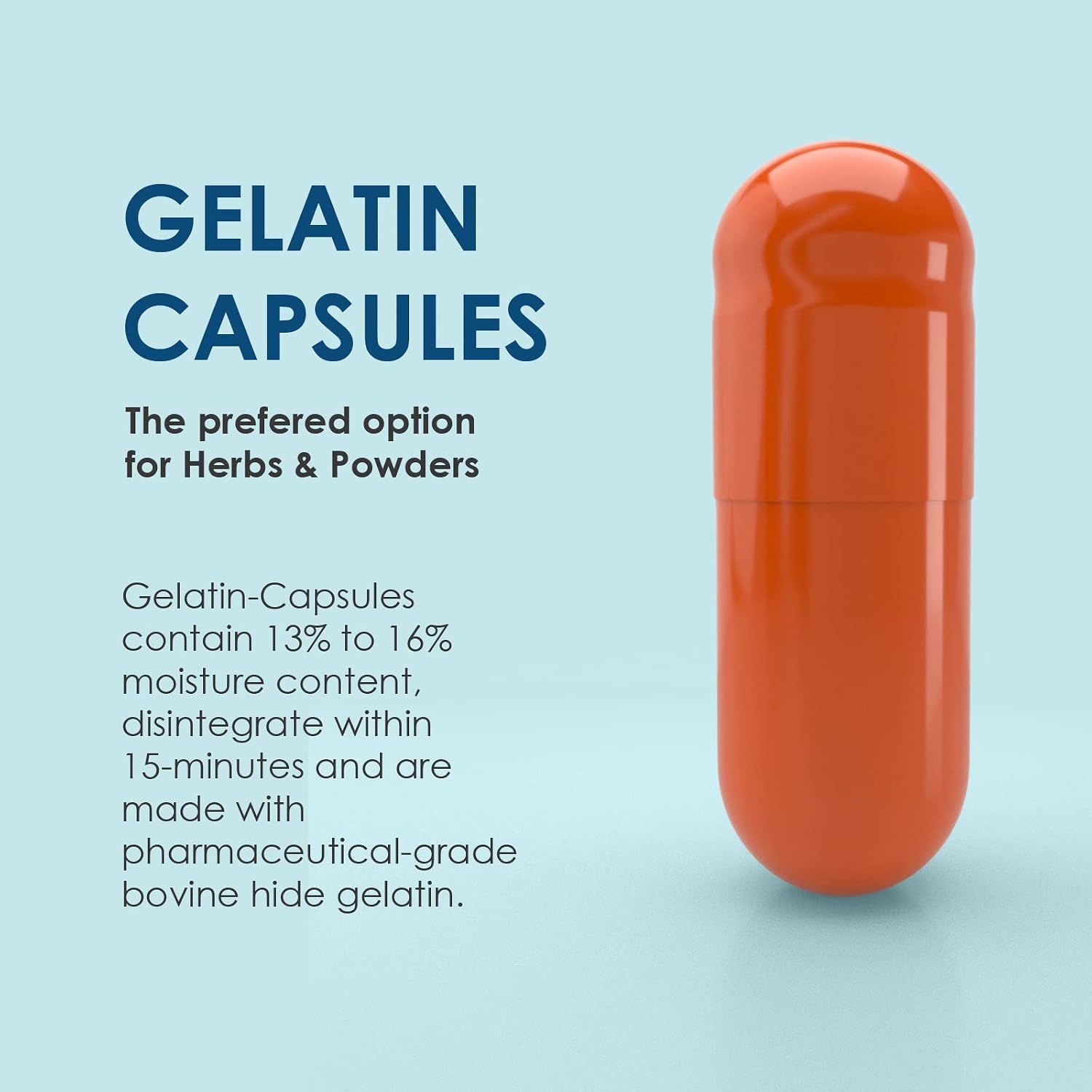 Cápsulas de gelatina vacías talla 00 - Capsule Depot - 1000 unidades