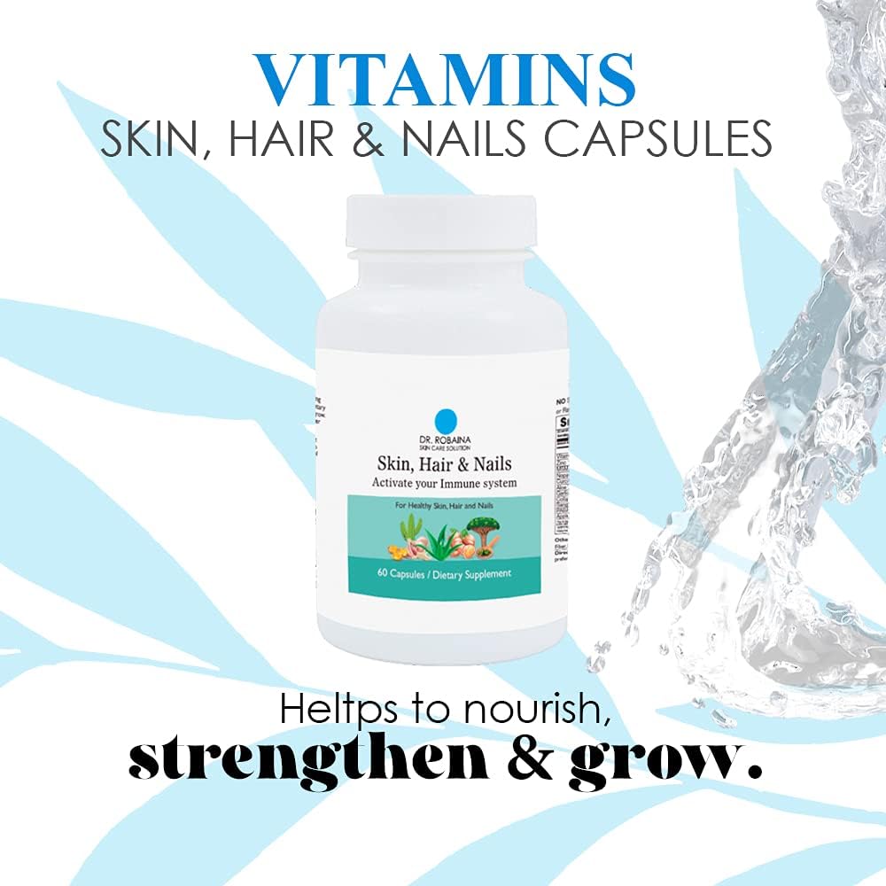 Dr. Robaina Skin Care Solution - Cápsulas para Piel, Cabello y Uñas - Apoyo Inmunológico - 60 Cápsulas