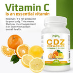 MUSCLE FOOD LABS C D Z Chewables - Vitamina C 1000 mg, Vitamina D3 y Zinc - 120 Comprimidos Masticables Vegetarianos