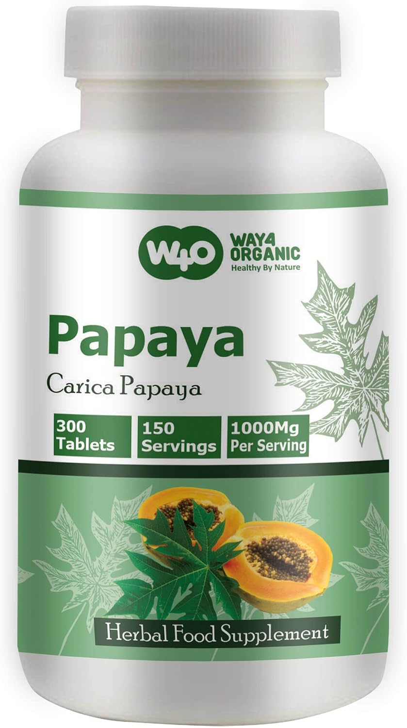 Extracto de Hoja de Papaya 1000 mg - 300 Comprimidos (150 Raciones)