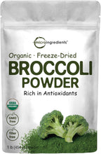 Micro Ingredients Polvo de Brócoli Orgánico, 454 g | Brócoli Crudo en Polvo | para Batidos, Bebidas y Recetas | Ecológico, Sin OMG, Sin Gluten, Vegano