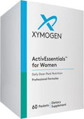 XYMOGEN ActivEssentials for Women - Multivitamínico con Hierro, Omega-3 y Calcio - Paquete Diario - Vegano y Sin Gluten - 60 Sobres
