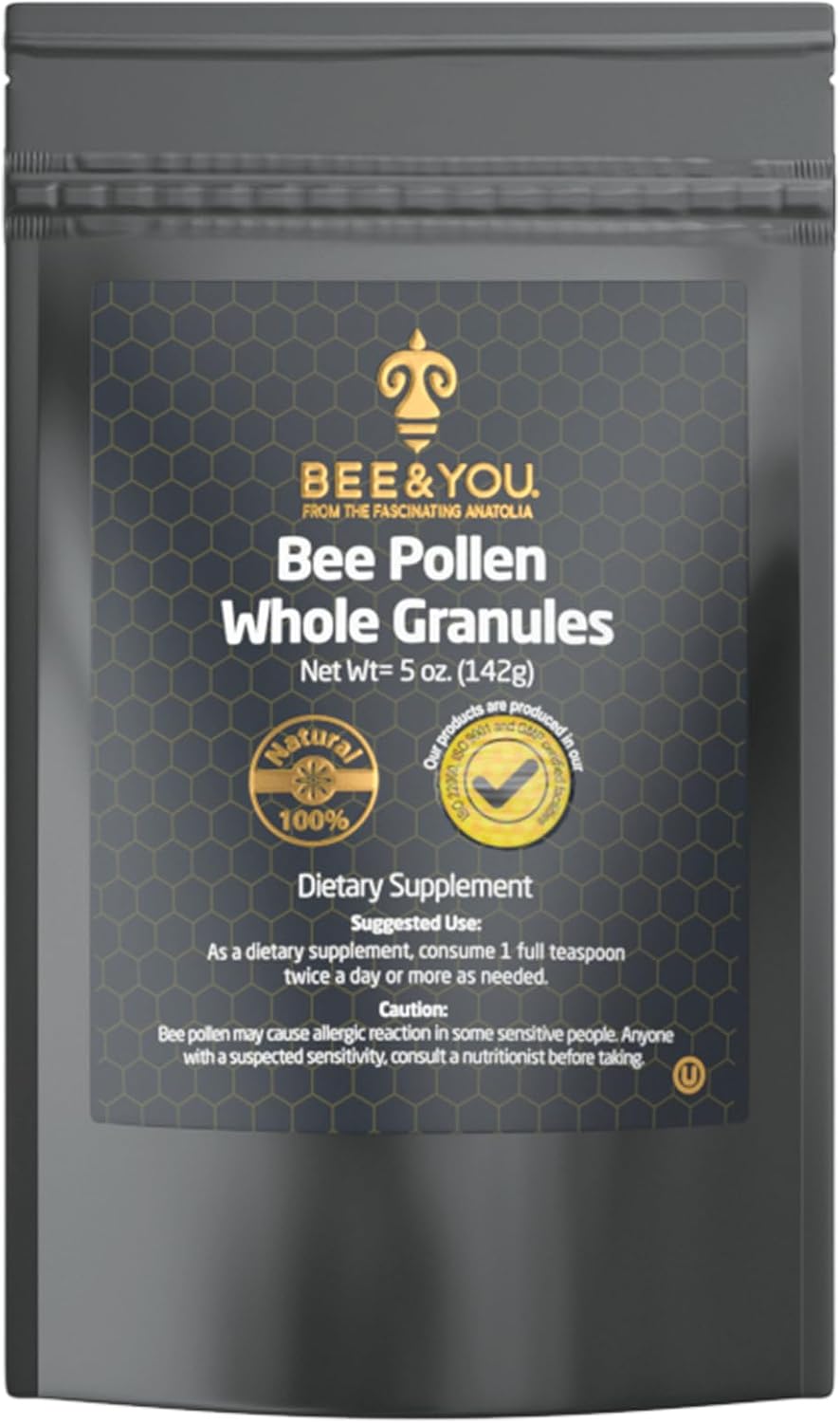 BEE & YOU Gránulos de Polen de Abeja, 142g