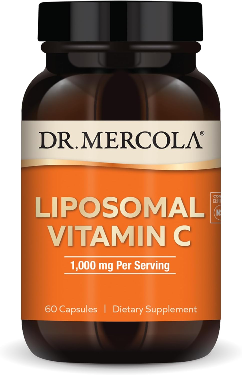 Dr. Mercola Vitamina C Liposomal - 1000 mg por dosis - 180 Cápsulas