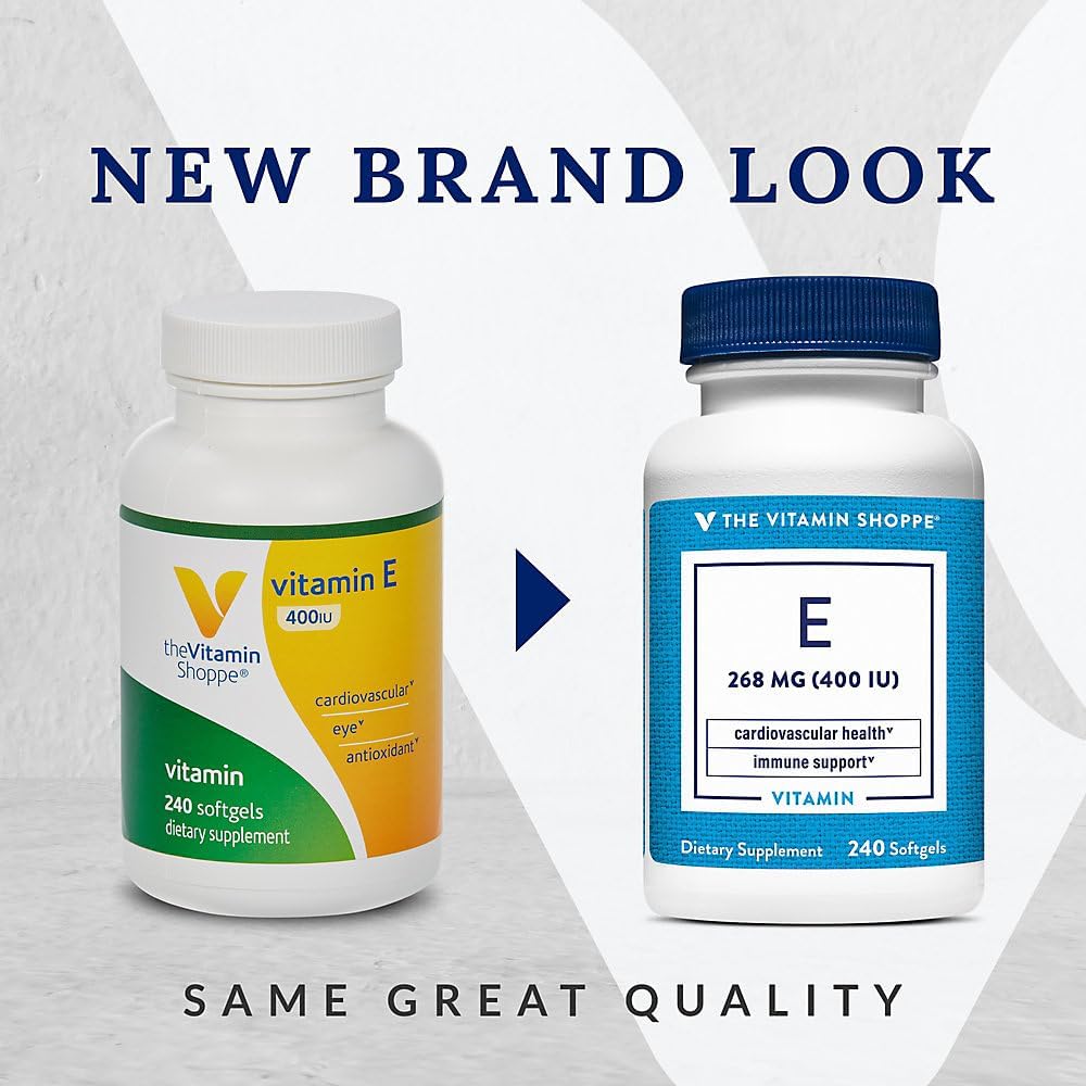 The Vitamin Shoppe Vitamina E 400 UI - 240 Softgels