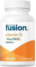 Bariatric Fusion Vitamina D3 5000 IU | Cápsulas Fáciles de Tragar | 90 Cápsulas | Apoyo Óseo y Calcio