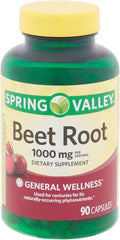 Spring Valley Raíz de Remolacha 1000 mg, 90 Cápsulas