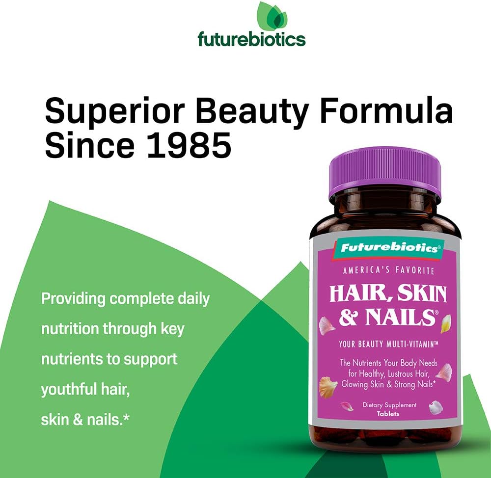 Futurebiotics Multivitamínico de Belleza para Piel, Cabello y Uñas, 135 Comprimidos