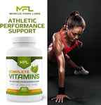 Complete Vitamins | Multivitamínico con Omega 3.6.9, CoQ-10 y Vitamina D3 | Sin Hierro | 60 Cápsulas
