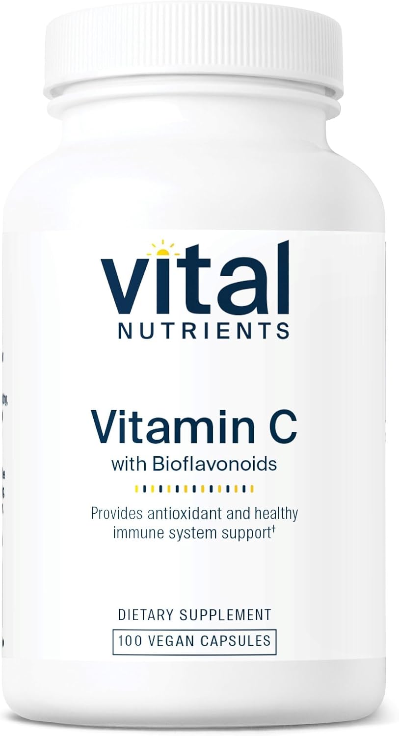 Vital Nutrients Vitamina C con Bioflavonoides - 1000 mg + 500 mg, 100 cápsulas