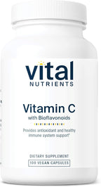 Vital Nutrients Vitamina C con Bioflavonoides - 1000 mg + 500 mg, 100 cápsulas