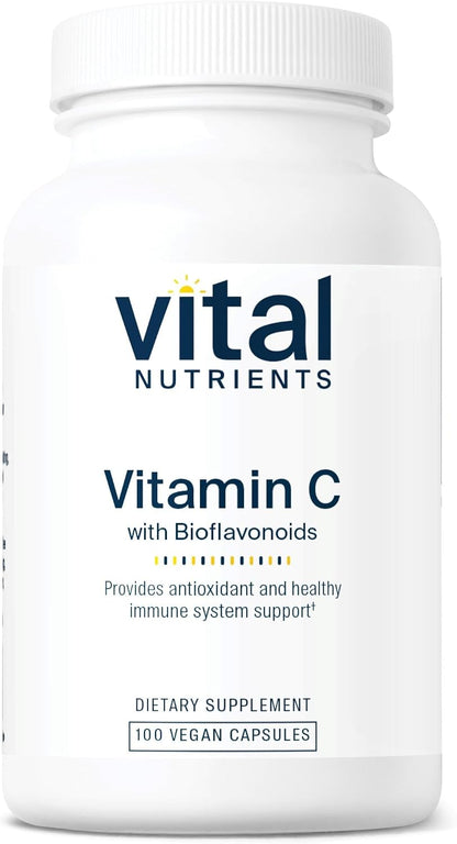 Vital Nutrients Vitamina C con Bioflavonoides - 1000 mg + 500 mg, 100 cápsulas – Image 1