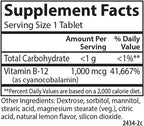 Carlson - B12 Masticable, 1000 mcg, Sabor Limón, 90 Comprimidos