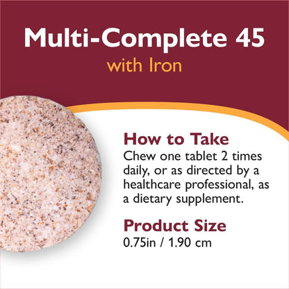 Celebrate Multi-Complete Masticable, Multivitamínico Bariátrico con 45mg de Hierro - 180 Comprimidos Sabor Berry – Image 6