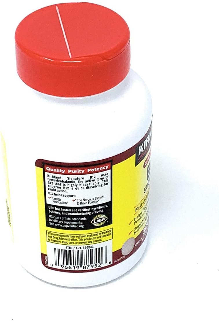 Kirkland Signature B-12 de disolución rápida 5000 mcg, 300 tabletas