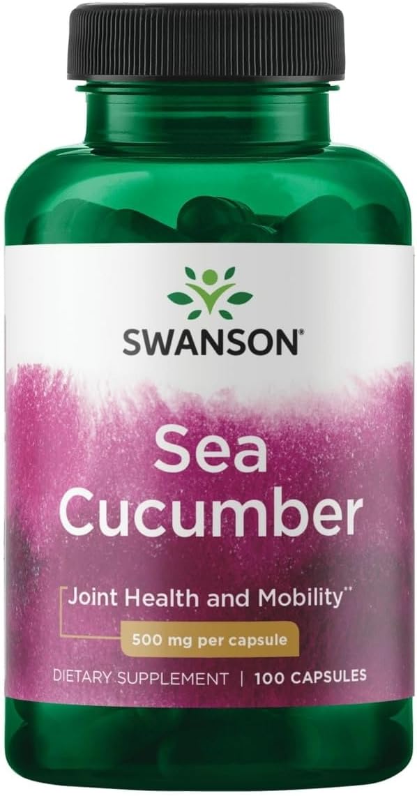 Swanson Pepino de Mar - Complemento Natural para Articulaciones y Cartílago (400 Cápsulas, 500 mg cada una)