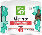 Only Natural Pet AllerFree Apoyo Avanzado contra Alergias para Perros, Apoya Naturalmente el Sistema Inmunológico, Sistema Respiratorio y Piel y Pelaje - 60 Comprimidos (Paquete de 2)