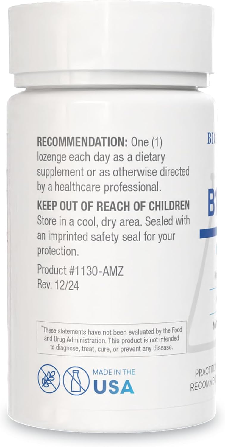 BIOTICS RESEARCH B12-2000™ Vitamina B12 2000 mcg, B6, Folato – Pastillas sublinguales, Apoyo a la metilación, Alta potencia, Sabor a bayas, 60 unidades