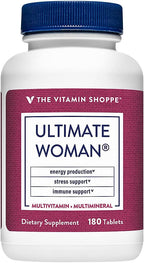 The Vitamin Shoppe Ultimate Woman Multivitamin – Multivitamínico para Mujeres, 180 Comprimidos