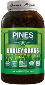 Pines International - Hierba de Cebada Orgánica, 1400 Comprimidos