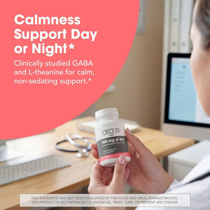 Allergy Research Group 200 mg of Zen - 60 Cápsulas - L-Teanina y GABA – Image 2