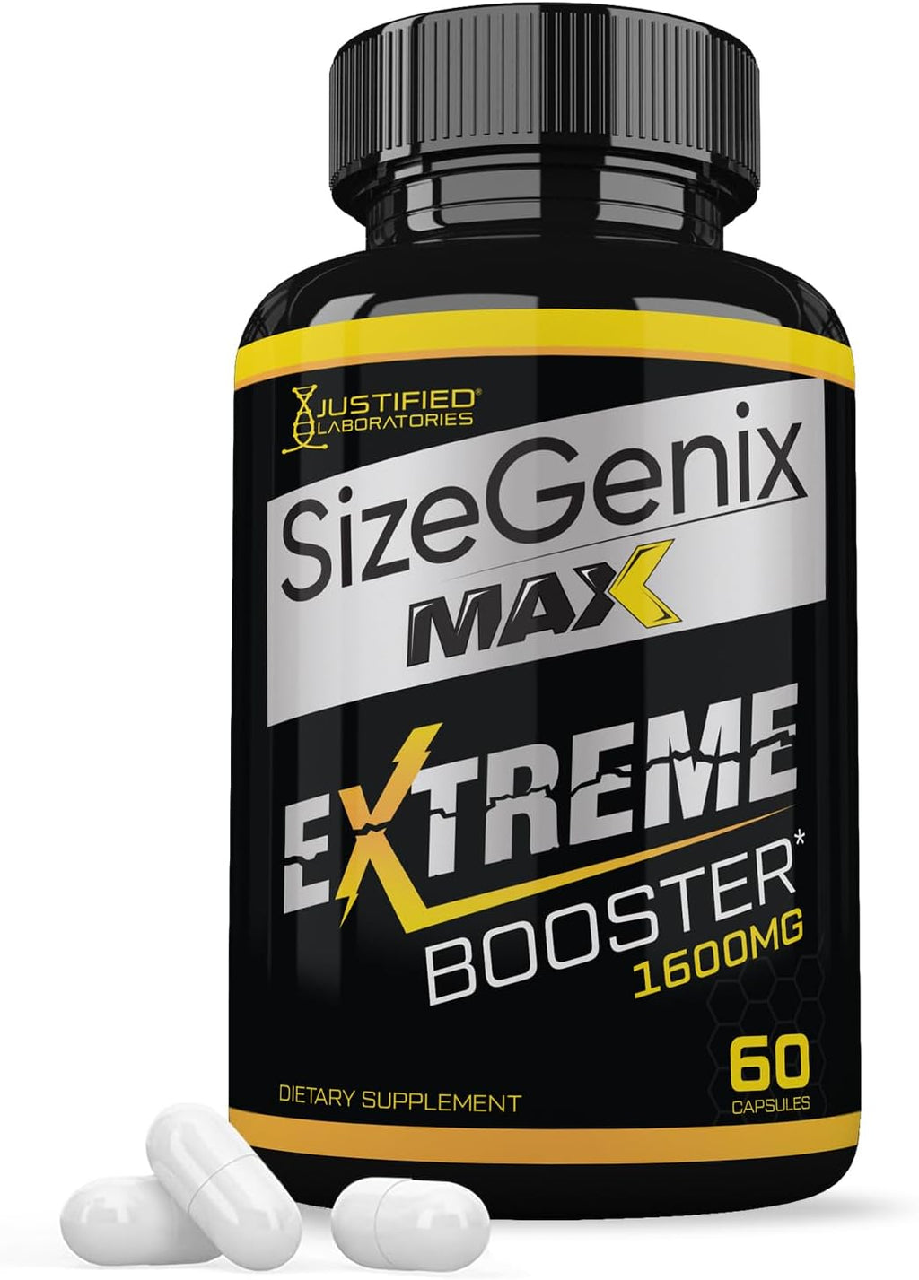 Sizegenix Max 1600mg Fórmula para la Salud Masculina, 60 Cápsulas