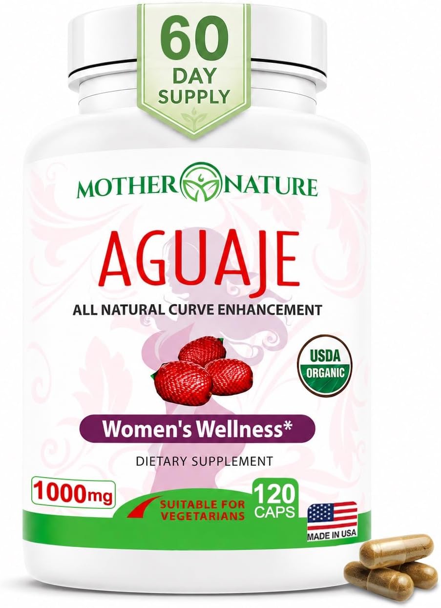 Aguaje Curves Cápsulas para Mujer 1000mg con Maca Roja y Cohosh Negro