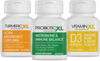 TrioXL - Pack de 3 Suplementos: TurmericXL, VitaminXL D3 y ProbioticXL