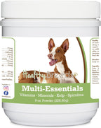 Healthy Breeds Multi-Essentials Powder for Dogs - Suplemento de Vitaminas, Minerales y Antioxidantes - 8 oz