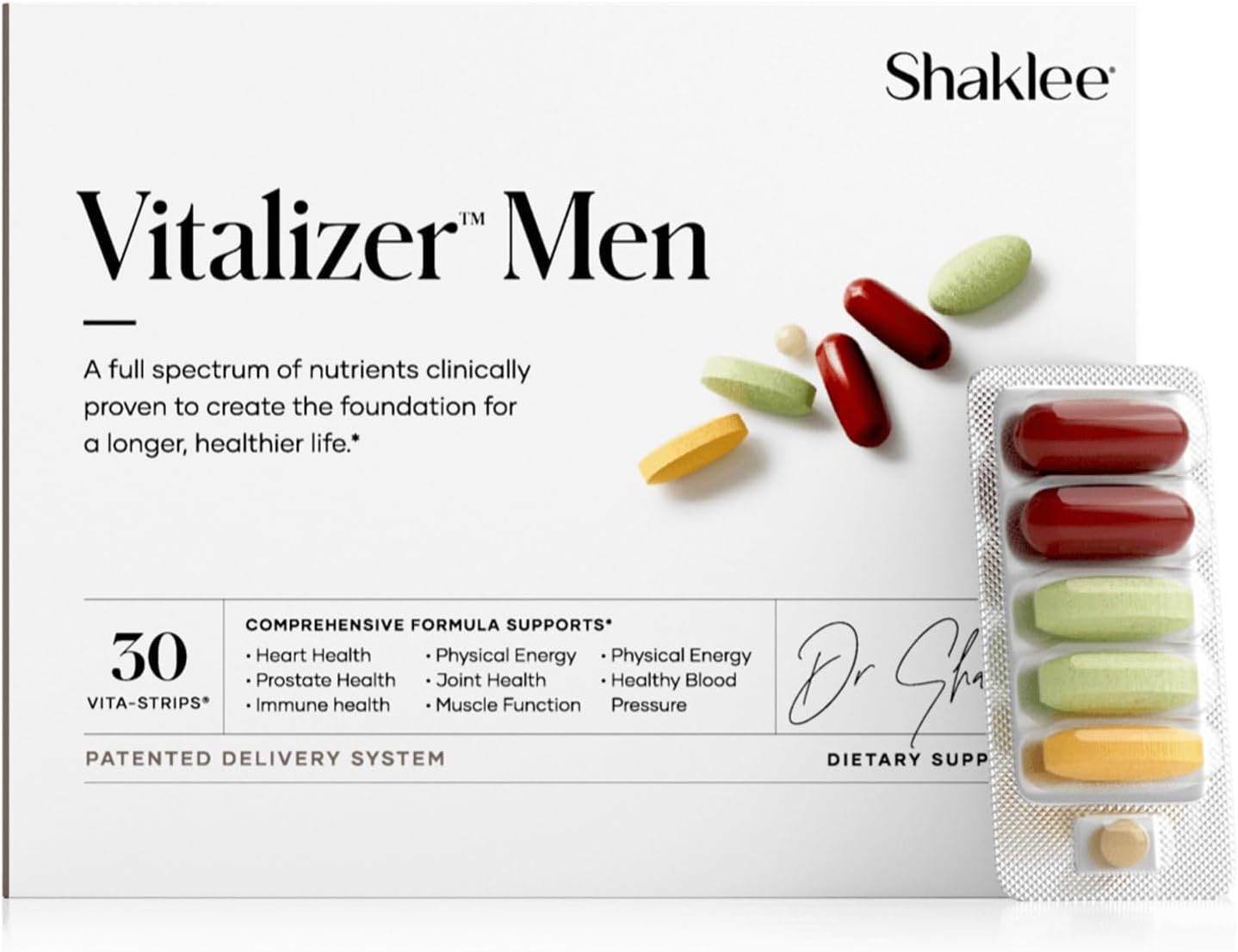 Shaklee Vitalizer Women - Multivitamínico Prenatal/Postnatal con Omega-3 y Probióticos - 30 Tiras Vita-Strip