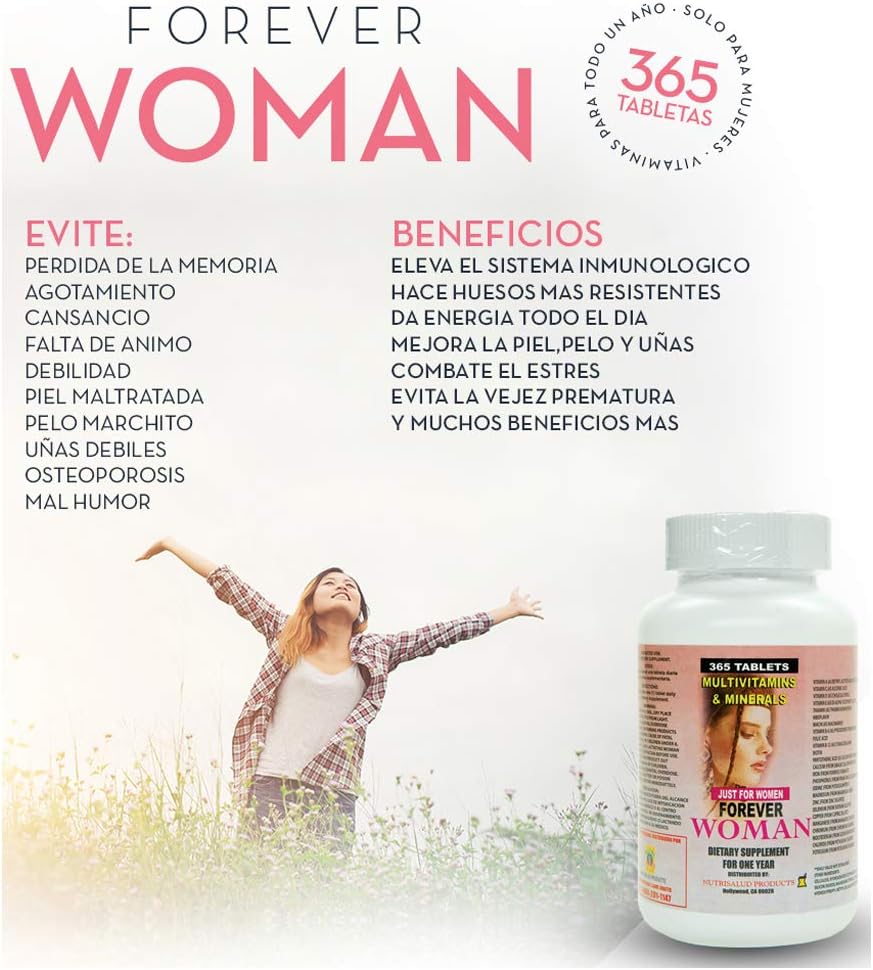Multivitaminas Forever Woman 365 tabletas - Productos Nutrisalud