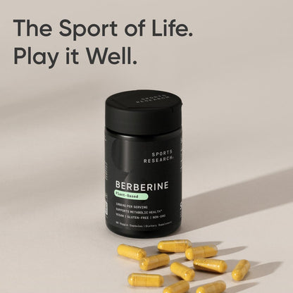 Sports Research Berberine - Suplemento Herbal Ayurvédico para el Apoyo Metabólico - 1000 mg - 60 Cápsulas - Vegano, Sin – Image 7