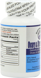 Balanceuticals Ovary & Uterus Clean, 500 mg Cápsulas, Suplemento Dietético, 60 cápsulas por envase (Paquete de 2)