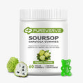 Pureverve Gominolas de Graviola Soursop - Extracto de Hojas con Musgo Marino y Zinc - Sin Azúcar, Vegano - 60 unidades