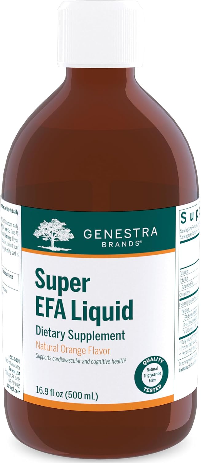 Genestra Brands Super EFA Líquido | Apoya la salud cardiovascular y el desarrollo del cerebro, los ojos y los nervios en niños | 200 ml | Sabor naranja natural