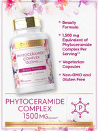 Carlyle Suplemento de Fitoceramidas | 90 Cápsulas | con Boniato Ecológico | Complejo de Belleza | Vegetariano, Sin Gluten y No GMO