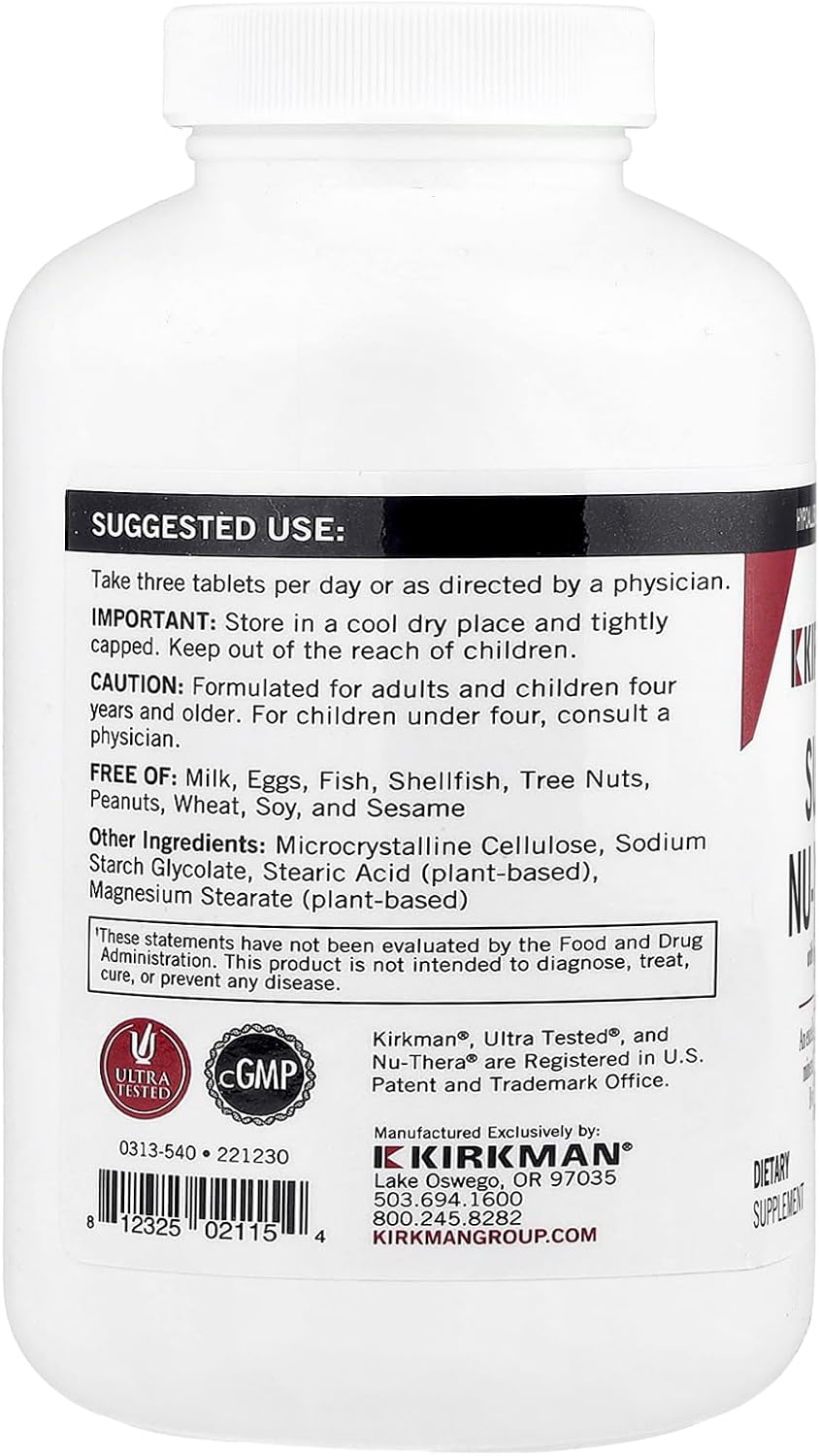 Super Nu-Thera con P5P Adicional, 540 Comprimidos - Kirkman Labs