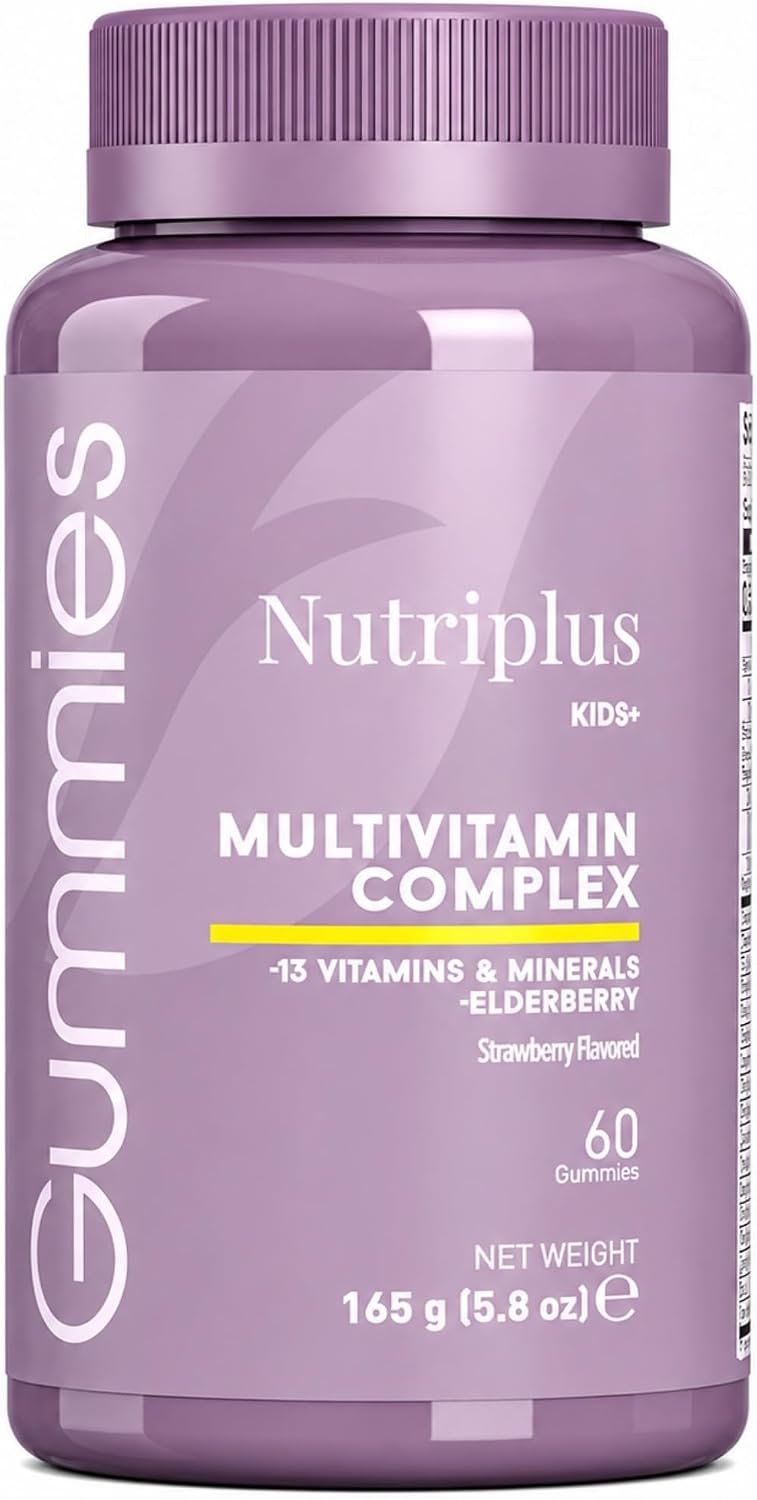 FARMASi Nutriplus Kids Gummies, Sabor Fresa, 60 Gominolas