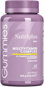 FARMASi Nutriplus Kids Gummies, Sabor Fresa, 60 Gominolas