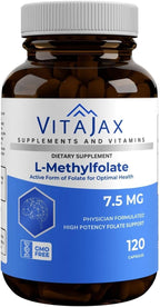 L-Methylfolate 7.5 mg, 120 cápsulas - Vitajax