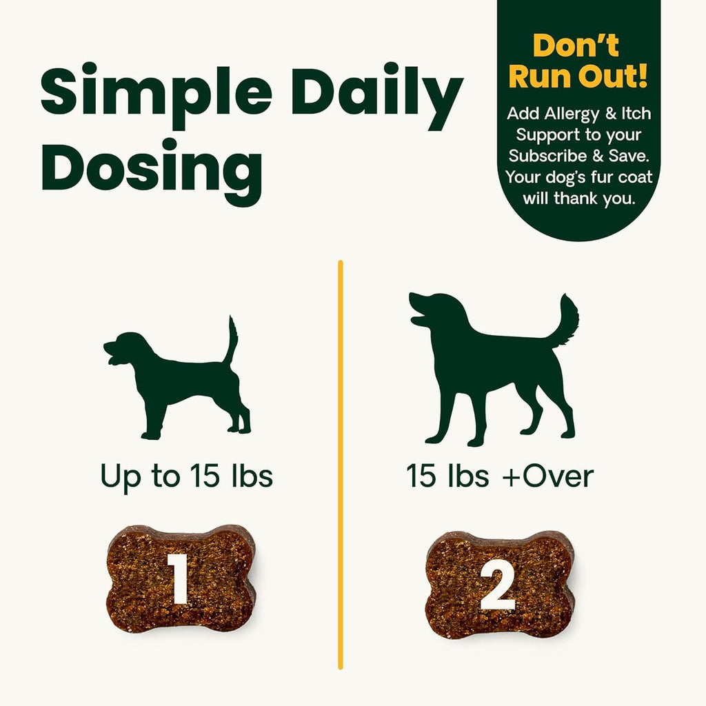 VetriScience Allergy Plus - Suplemento para Alergias e Inmunidad en Perros, 75 Masticables Sabor Pato