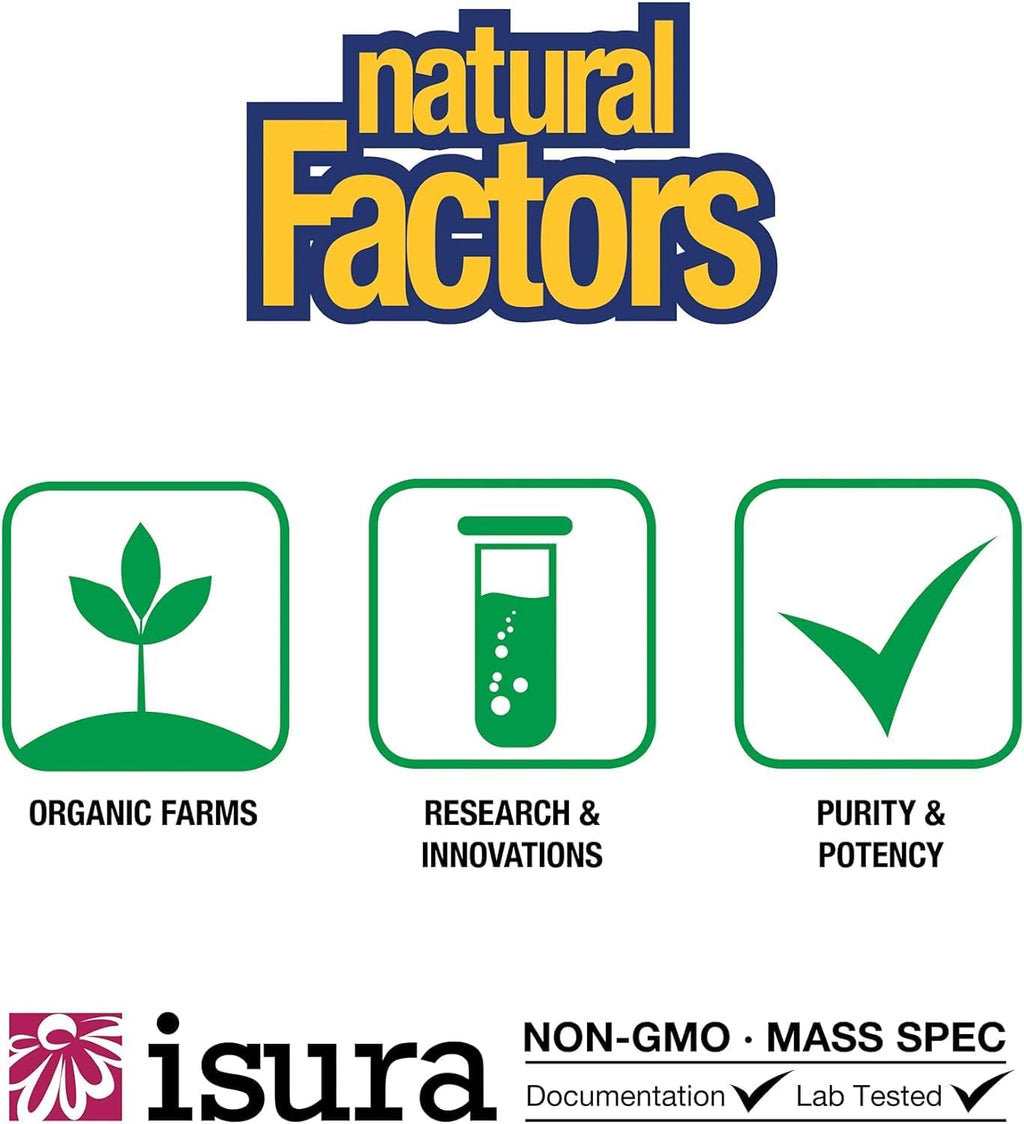 Natural Factors Whole Earth & Sea Minerales Marinos Profundos - Apoya el Equilibrio Electrolítico y la Salud Ósea* - Vegano - Sin Sabor - 3.38 oz